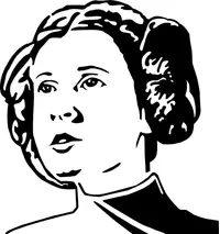 Princess Leia Decal / Sticker 02