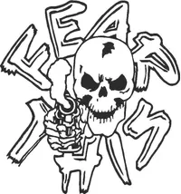 Fear This Skull Decal / Sticker