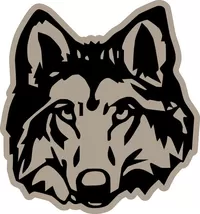 Wolf Decal / Sticker 09