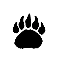 Bear Paw Mascot Decal / Sticker