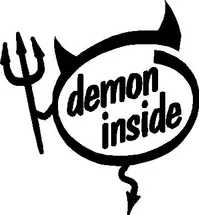 Demon Inside Devil Decal / Sticker