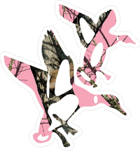 Pink Camo Ducks Hunting Decal / Sticker