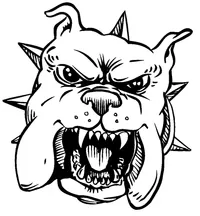 Bulldog Mascot Decal / Sticker 4
