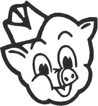 Pig Decal / Sticker 01