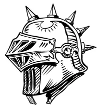 Knights Mascot Head Decal / Sticker 4