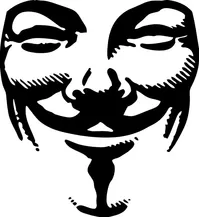 V For Vendetta Anonymous Decal / Sticker 02