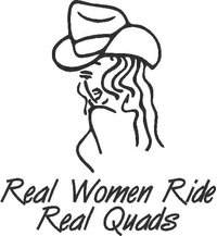 Real Women Ride Real Quads Decal / Sticker