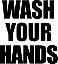 Wash Your Hands Decal / Sticker 01