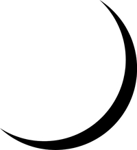 Moon or Eclipse Decal / Sticker 01