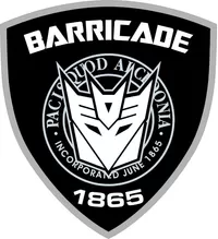 Barricade Police Shield Decal / Sticker