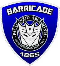 Barricade Police Shield Decal / Sticker 41