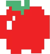 Pac-Man Apple Decal / Sticker 14