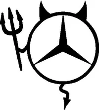 Mercedes Devil Decal / Sticker