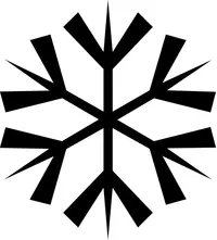 Snow Flake Decal / Sticker 04