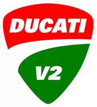 Ducati V2 Decal / Sticker 81