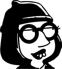 British Meg Griffin Decal / Sticker 02