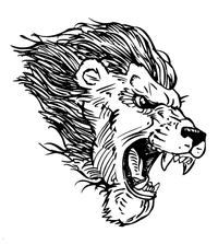 Lions Mascot Decal / Sticker 6