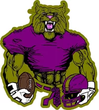 Football Wildcats Mascot Decal / Sticker 4