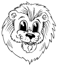 Lions Mascot Decal / Sticker 1