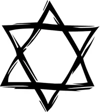 Jewish Star of David Decal / Sticker 05