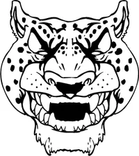 Jaguars Head Mascot Decal / Sticker