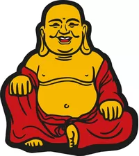 Buddha Decal / Sticker 04