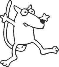 Cartoon dog Decal / Sticker