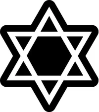 Jewish Star of David Decal / Sticker 03