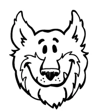 Wolves Mascot Decal / Sticker