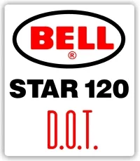 Bell Helmets Star 120 D.O.T. Decal / Sticker 07