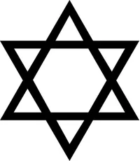 Jewish Star of David Decal / Sticker 01