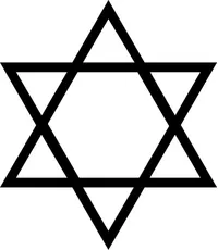 Jewish Star of David Decal / Sticker 02