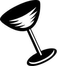 Wine Glass Decal / Sticker 01