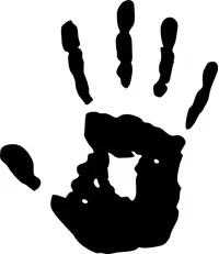 Skyrim We Know Hand Print Decal / Sticker 02