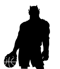 Basketball Devils Mascot Decal / Sticker 1