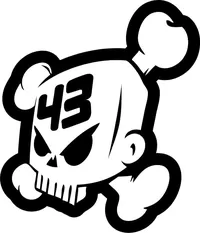 Ken Block 43 Skull Decal / Sticker 07