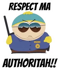 Cartman Respect Ma Authoritah Decal / Sticker 06