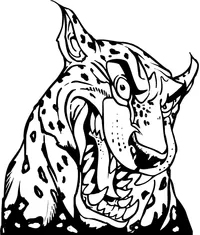 Jaguars Head Mascot Decal / Sticker