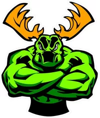 Green Moose Off-Road Decal / Sticker 09