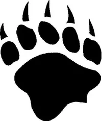 Bear Claw Print Decal / Sticker