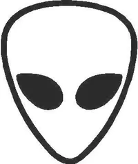 Alien Head 1 decal / sticker