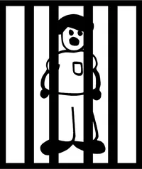 Jail Dad Stick Figure Decal / Sticker
