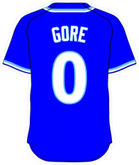0 Terrance Gore Royal Blue Jersey Decal / Sticker