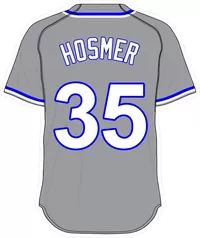 35 Eric Hosmer Gray Jersey Decal / Sticker