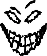 Disturbed Face Decal / Sticker