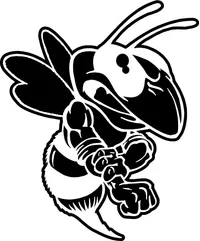 Hornet, Yellow Jacket, Bee Mascot Decal / Sticker