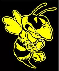 Hornet, Yellow Jacket, Bee Mascot Decal / Sticker