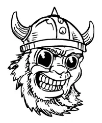 Vikings Mascot Decal / Sticker 1