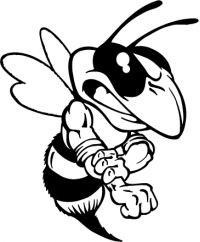 CUSTOM BEES MASCOT DECALS AND BEES MASCOT STICKERS