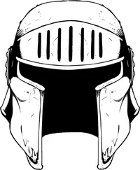 Knights Helmet Mascot Decal / Sticker